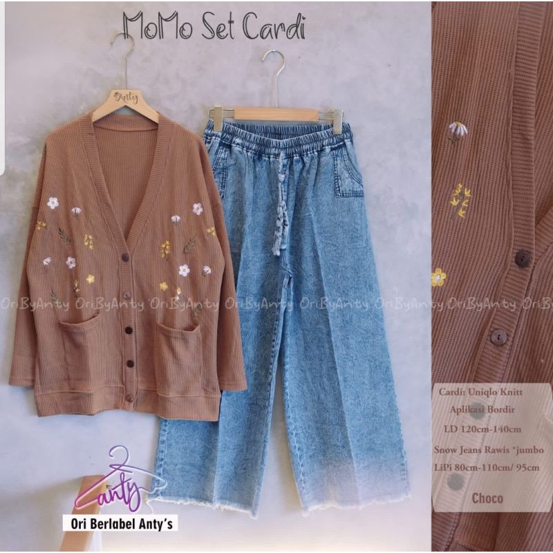 MOMO SET CARDI  BYTOMOMI SET BY ANTY / CAROL SET BY ANTY