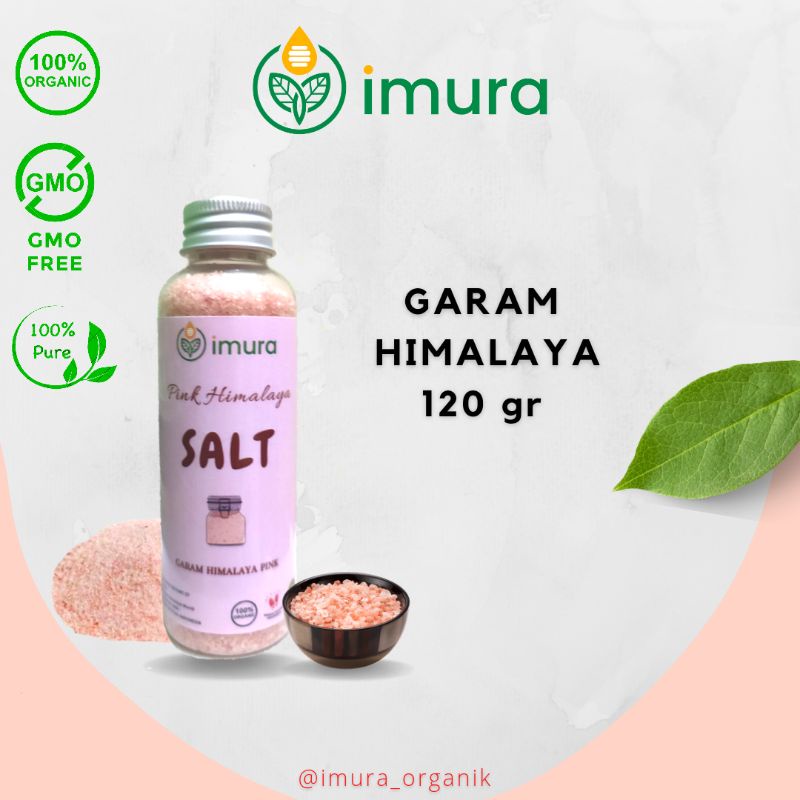 

Garam Himalaya IMURA Premium 120 gr Pure Super Fine Himsalt Original Asli Himalayan MPASI