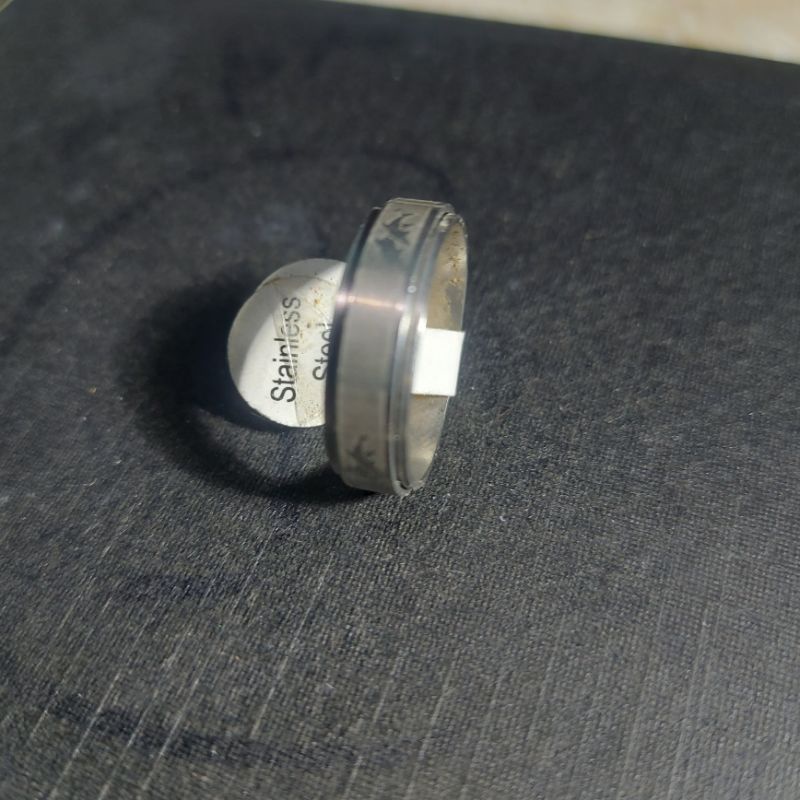4s Grosir Solo || Cincin Titanium Double ring warna silver