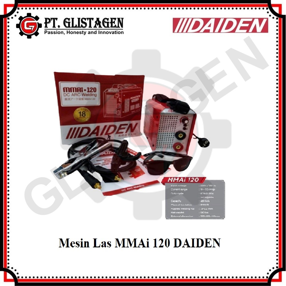 DAIDEN MMA 120 Mesin Las Trafo Las Listrik DAIDEN Welding MMAi-120