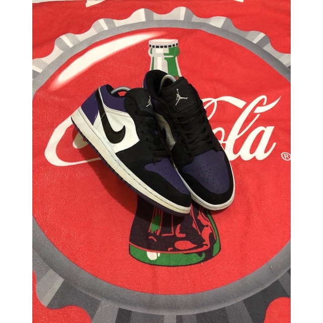 Nike Air Jordan 1 low court purple size 42(26,5cm) Second/Bekas/Import