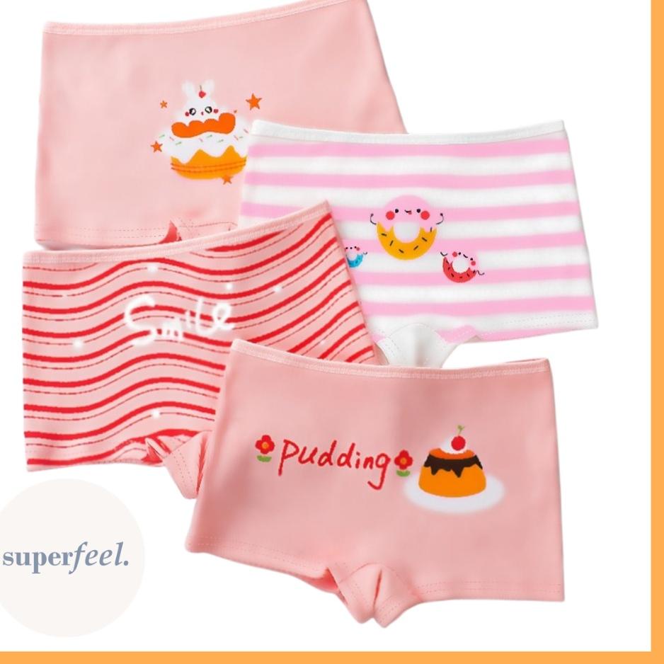 Terlaku... SFL CELANA DALAM KATUN BOXER ANAK PEREMPUAN COTTON NYAMAN BOCAH BALITA CD WANITA KECIL 70