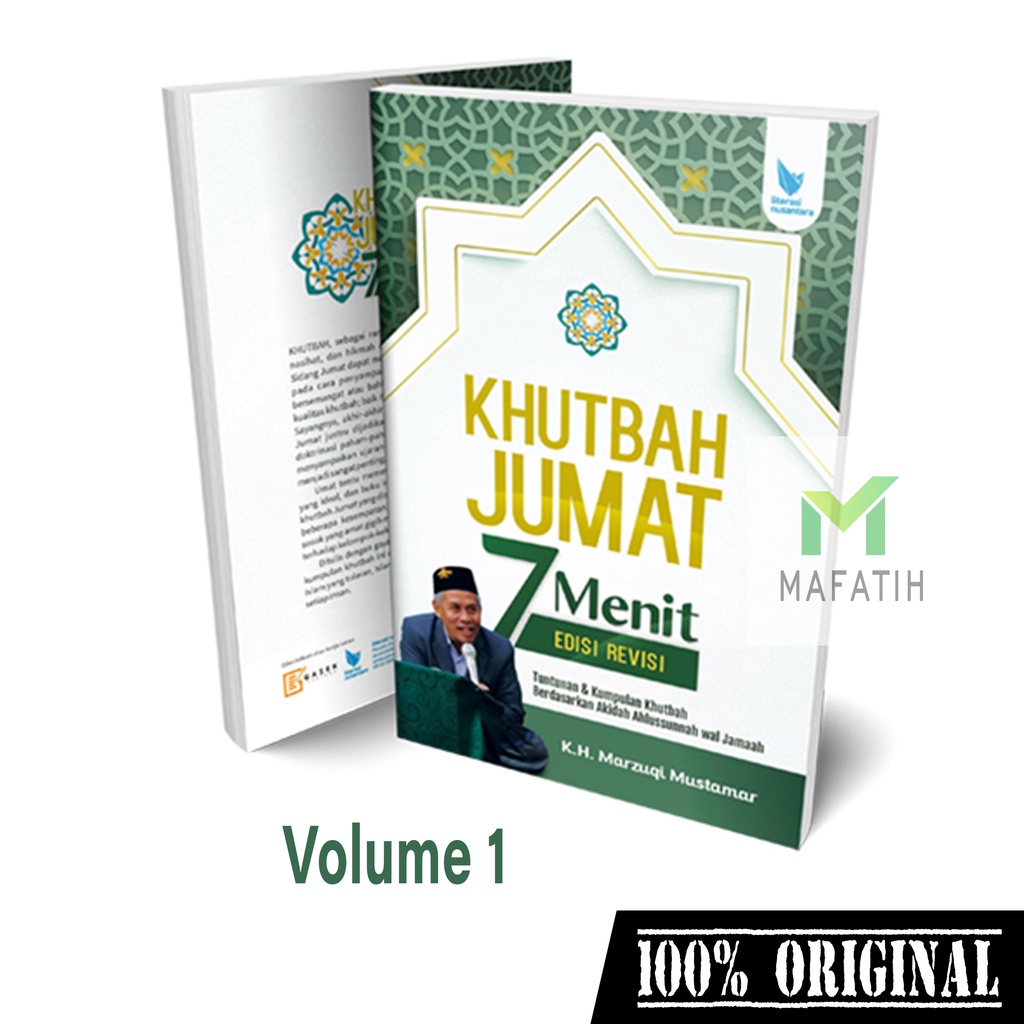 Buku Khutbah Jumat 7 Menit Edisi Revisi VOLUME 1 & 2 Bahasa Indonesia / Jawa - KH. Marzuqi Mustamar 
