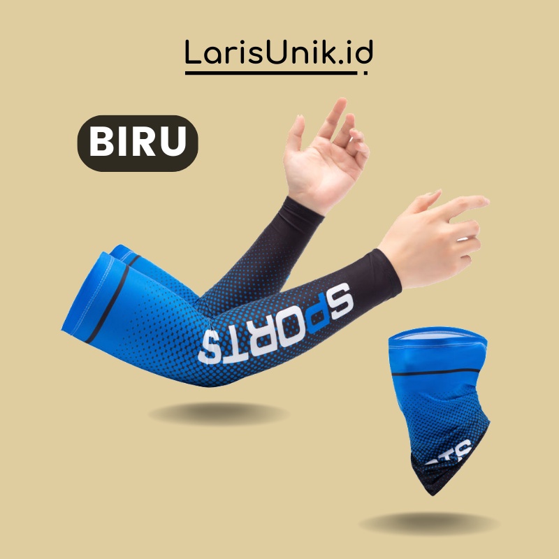 Manset Mangset Sarung Lengan Panjang Jumbo Deker Tangan Aksesoris Olahraga Kiper Futsal Sepak Bola Voly Voli Badminton Sepeda Lari Premium Tebal Adem Bahan Nilon Dekker Decker Tangan Lengan Jumbo Pria Wanita Cewek Cowok Olahraga Arm UV Protection Sleeve