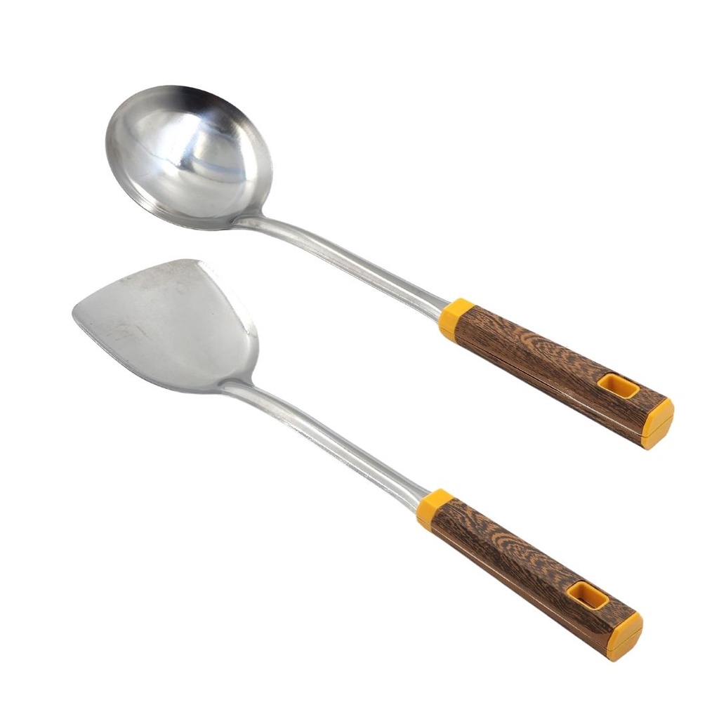 Spatula / Centong / Sutil Stainless Steel Gagang Maroko