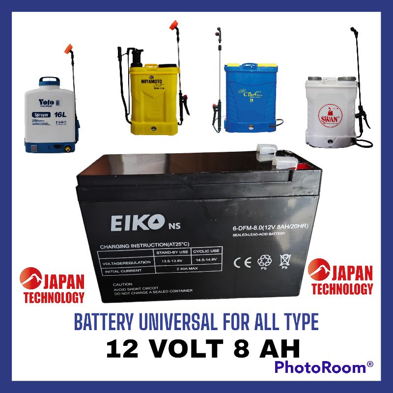 BATERAI AKI SPRAYER ELEKTRIK / AKI SPRAYER ELEKTRIK / ACCU SPRAYER 12 Volt 8 Ah