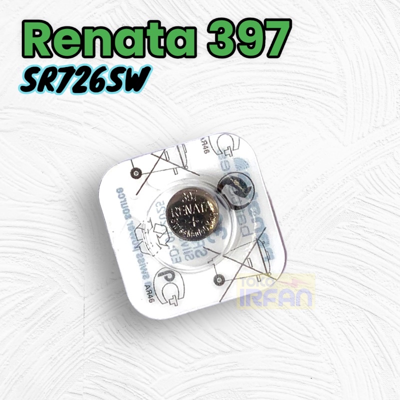 Baterai Renata 397 SR726SW Original Batrai Jam Tangan