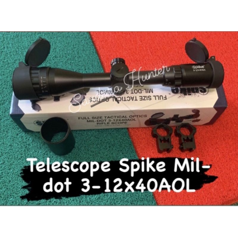 Teleskop Spike 3-12x40 AOL Mildot | Telescope Spike 3-12x40 AOL Mildot | Spike 3-12x40AOL Mildot | T