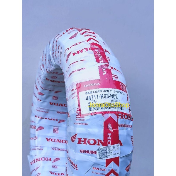 ( ASLI FEDERAL HONDA ) GRATIS PENTIL Ban Tubles 100/90-12 ( Ring 12 )