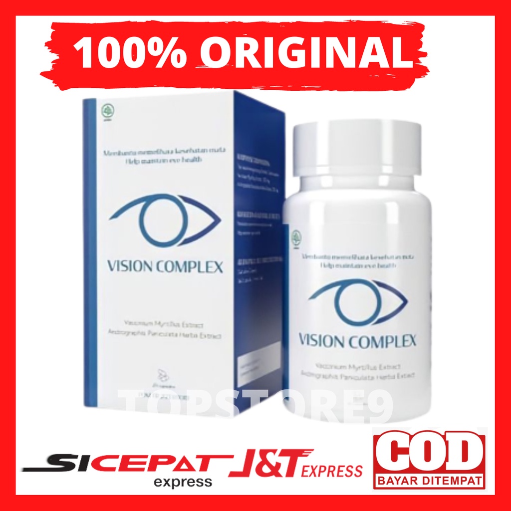 Vision Complex Original Obat Mata Plus Minus Katarak Rabun Bpom Asli