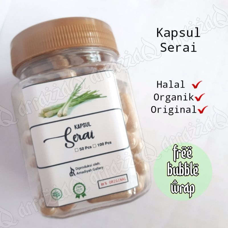 

Kapsul Serai / Sereh Isi 100 Pcs || Baca Deksripsi