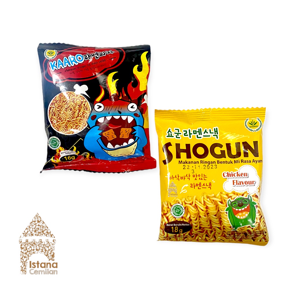 KAARO / SHOGUN Snack Mi Rasa Ayam / Pedas 18 Gram