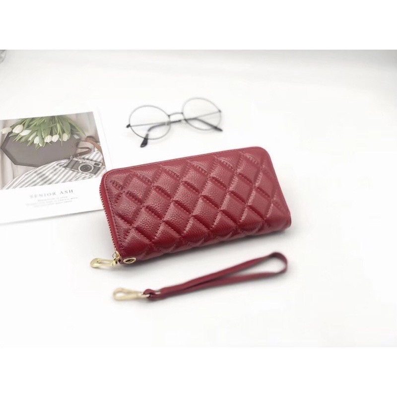 PROMO SALE 7.7 - DOMPET PANJANG N10 BAHAN KULIT HAND WALLET DOMPET IMPORT REAL PIC DOMPET PANJANG LIPAT WANITA 6016 DOMPET LIPAT WANITA PANJANG MULTIFUNGSI POLOS DOMPET FASHION