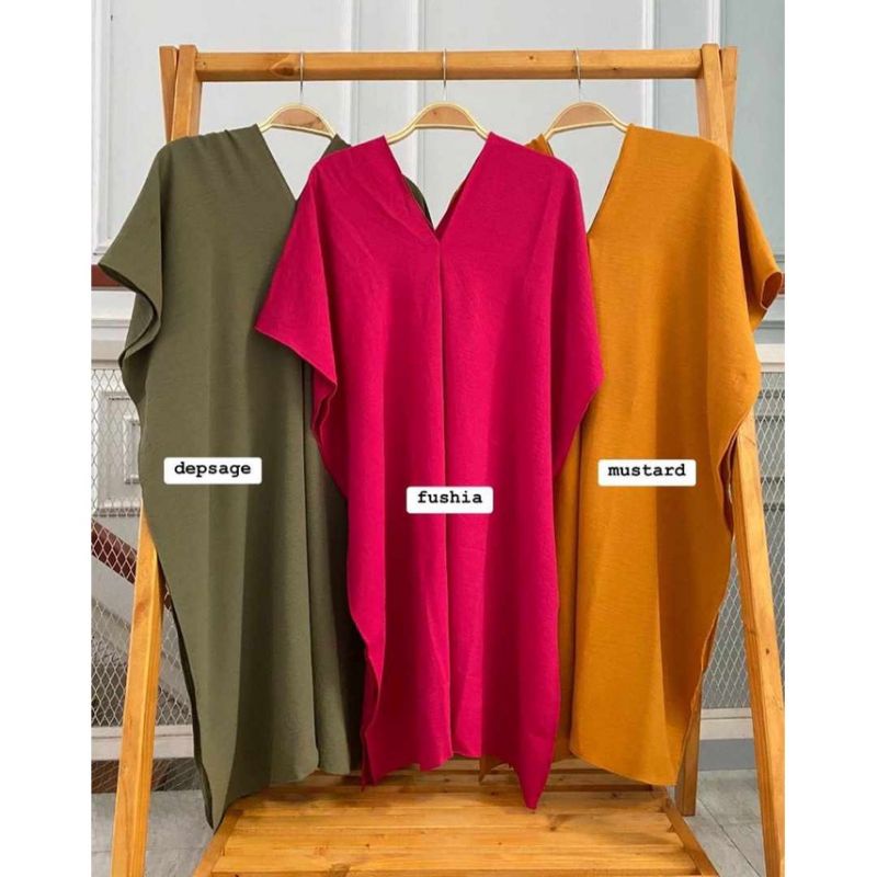 Long Square Top Atasan Nagita Bahan Crinckle Fit to XXL