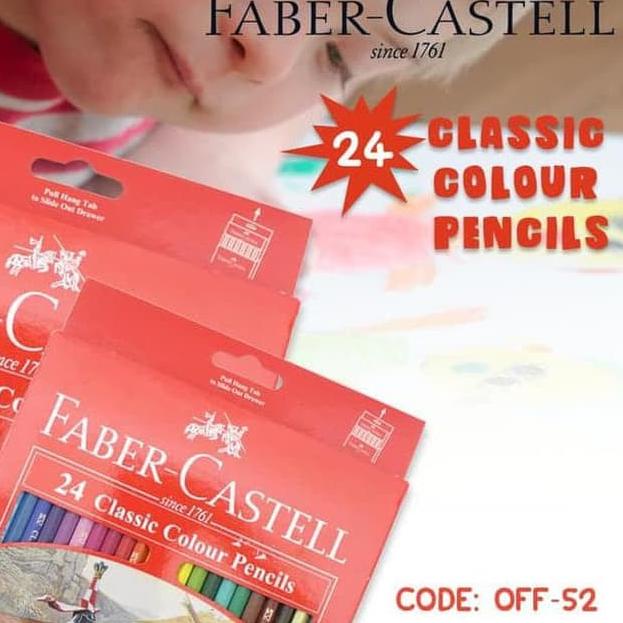 

Model Baru 레 PENSIL WARNA KAYU 24 WARNA - FABER CASTELL CLASSIC 24 Warna (OFF-52)