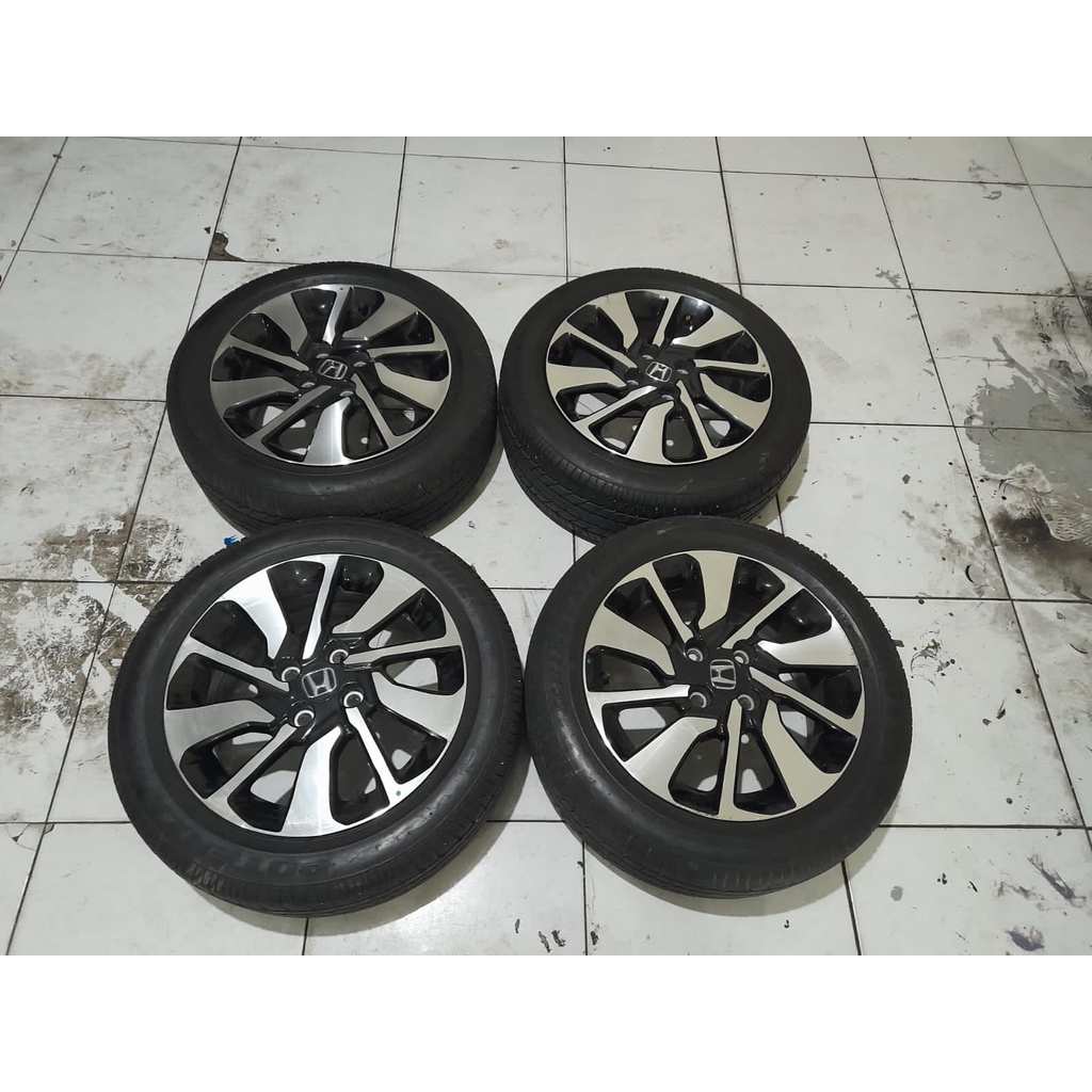 Velg Mobil original Brio Rs Ring 15 Baut 4 STD BRIO RS R15X6 4X100 ET45 BAN BS 185 55 R15