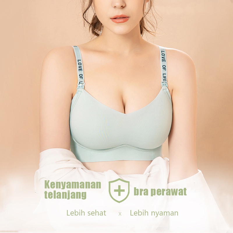Bra bh Menyusui Tipis Tanpa Cincin Baja Push Up dan Anti Kendur Nyaman bra Hamil B1071