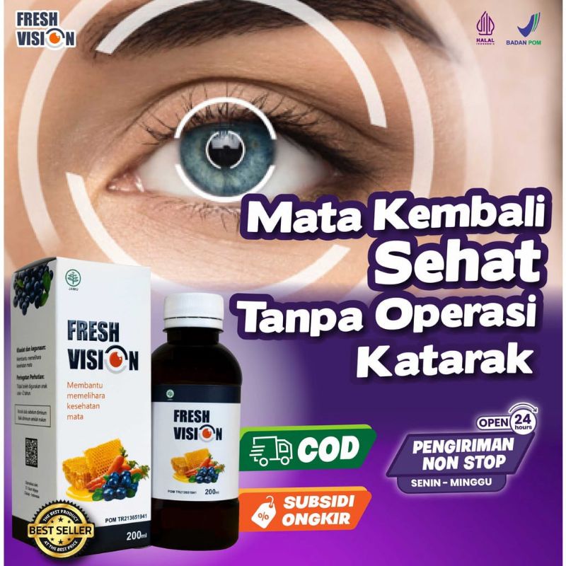 Obat Mata Minus Ampuh - Obat Mata Plus - Obat Mata Slinder Madu Fresh Vision Original - Madu Fresh V