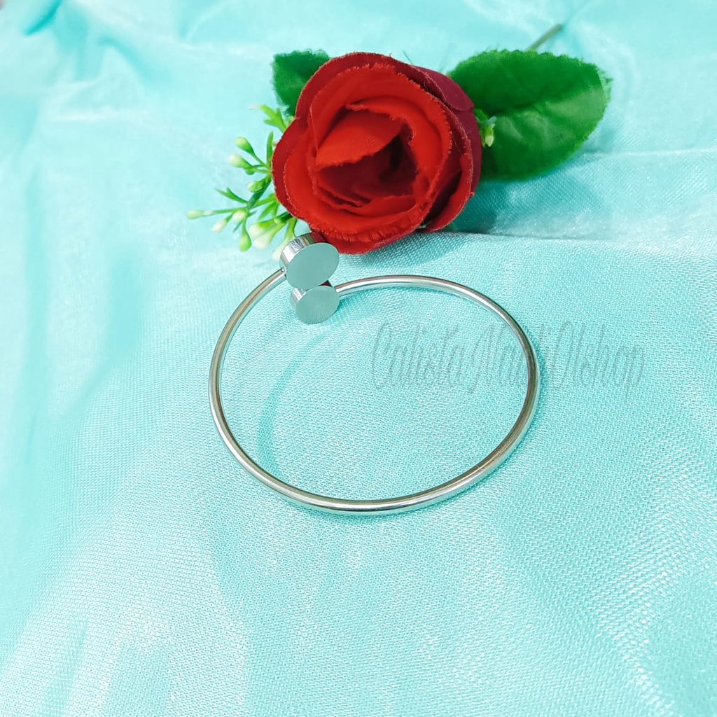 GELANG TITANIUM FLKSBL PERMATA PERHIASAN EMAS KOREA ANTI KARAT DAN ANTI LUNTUR