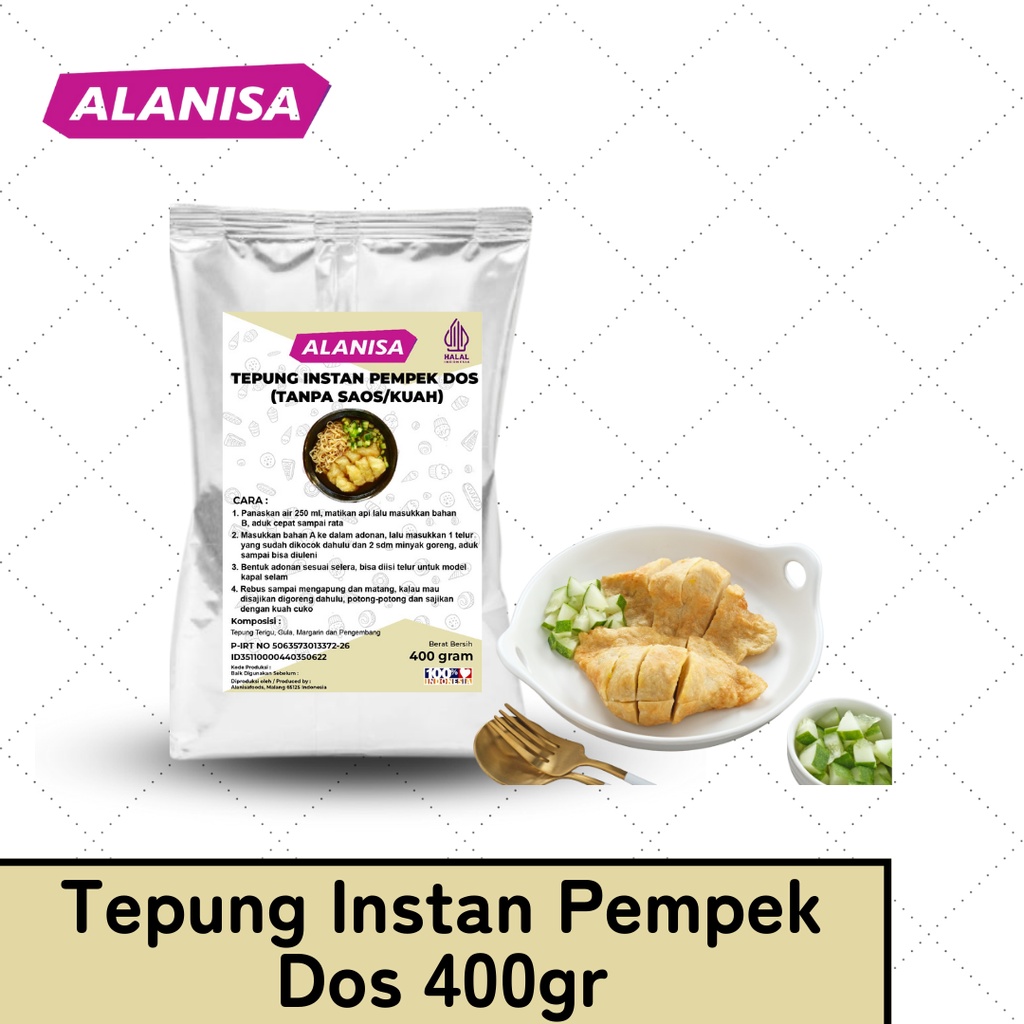 

Tepung Instan Pempek Dos 400gr