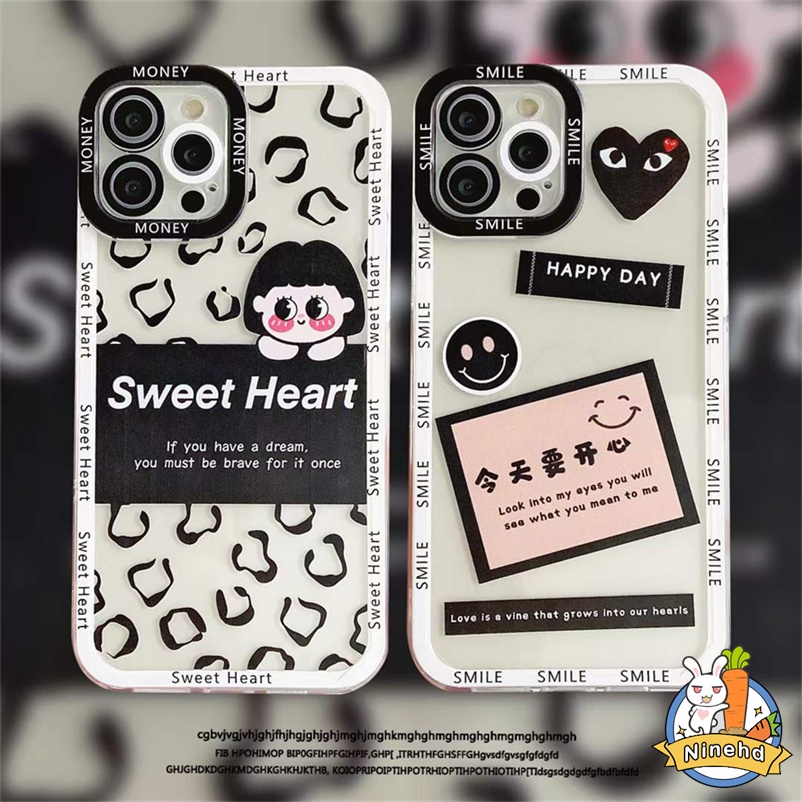 Soft Case Tpu Transparan Motif Panda Compatible for Iphone 14 13 12 11 Pro Max X Xr Xs Max 7 8 Plus Se 2020 Cute Cartoon Panda Angel eye lens protection Transparent Non-slip Mobile Phone Case Protective Cover Casing