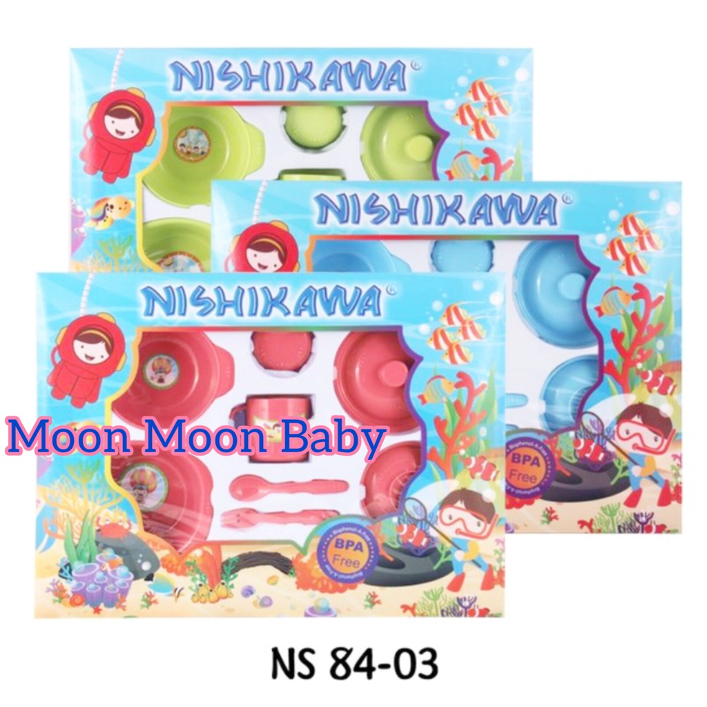 FEEDING SET NISHIKAWA UKURAN BESAR / TEMPAT MAKAN ANAK BAYI
