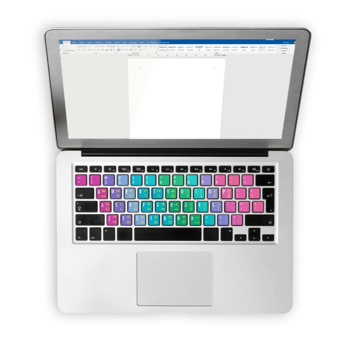 Skin Ghif Stiker Sticker Keyboard Bahasa Korea Hangul Premium Vinyl