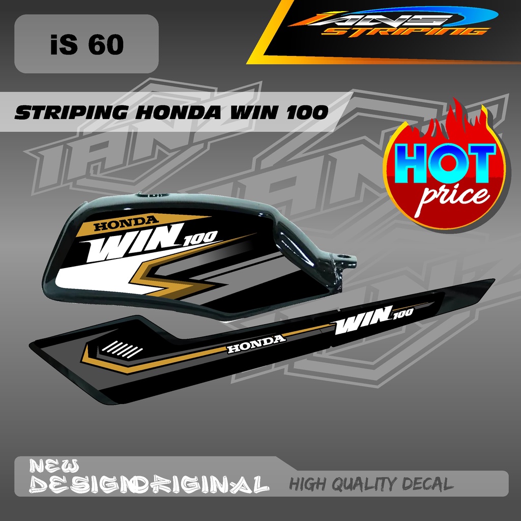 STRIPING LIST TANGKI WIN100 CUSTOM DECAL HOLOGRAM / NON HOLOGRAM IS60