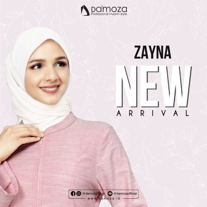 Gamis Damoza Zayna Pink