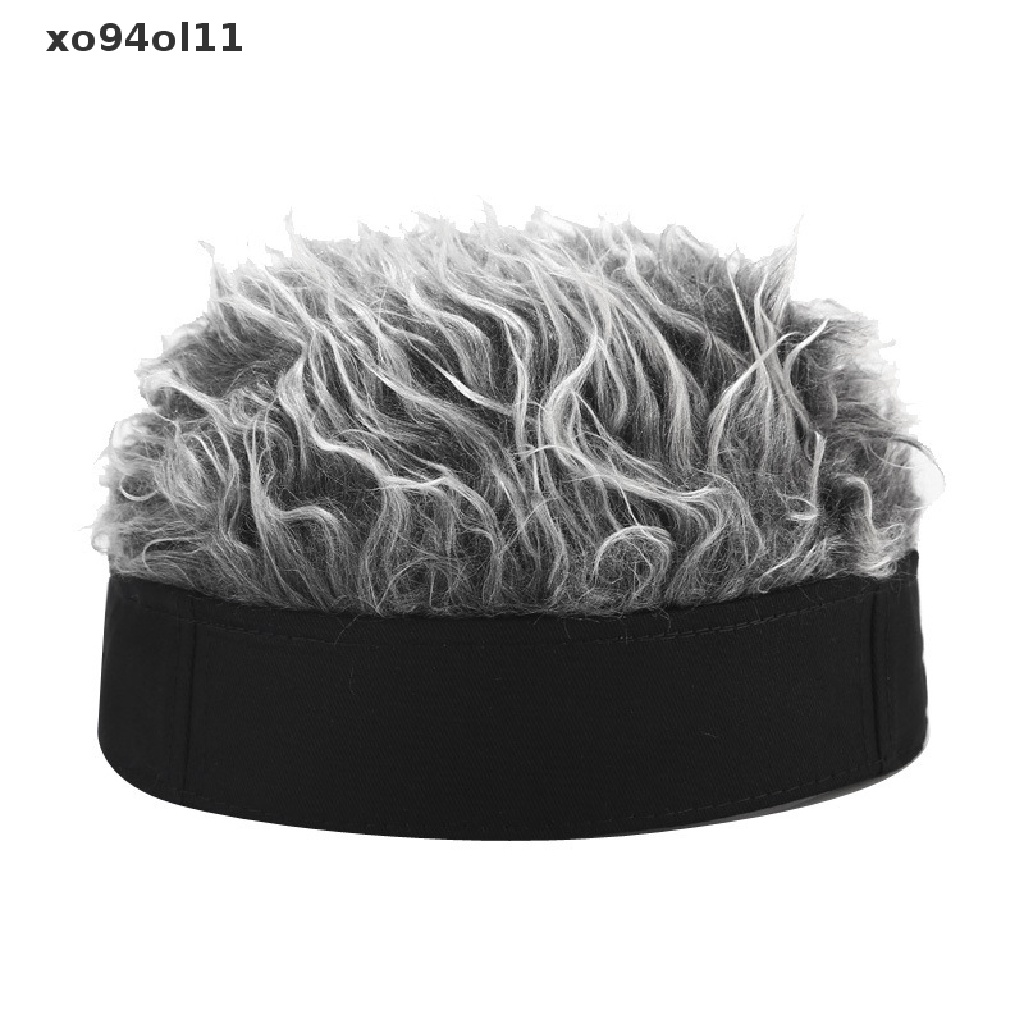 Xo Topi Kupluk Pria Wanita Novelty Dengan Rambut Palsu Topi Wig Pendek Lucu Fashion OL