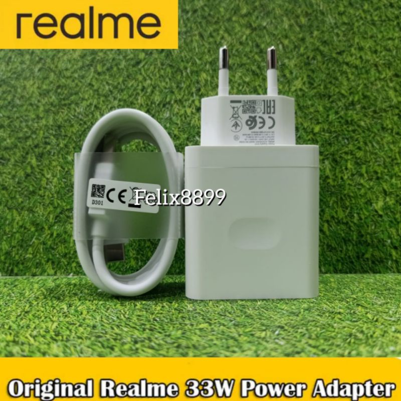 Charger Realme 5 6 7 8 8s 9i 9 Pro 10 Pro 10S 5G Original 33W Super Dart Vooc Type C
