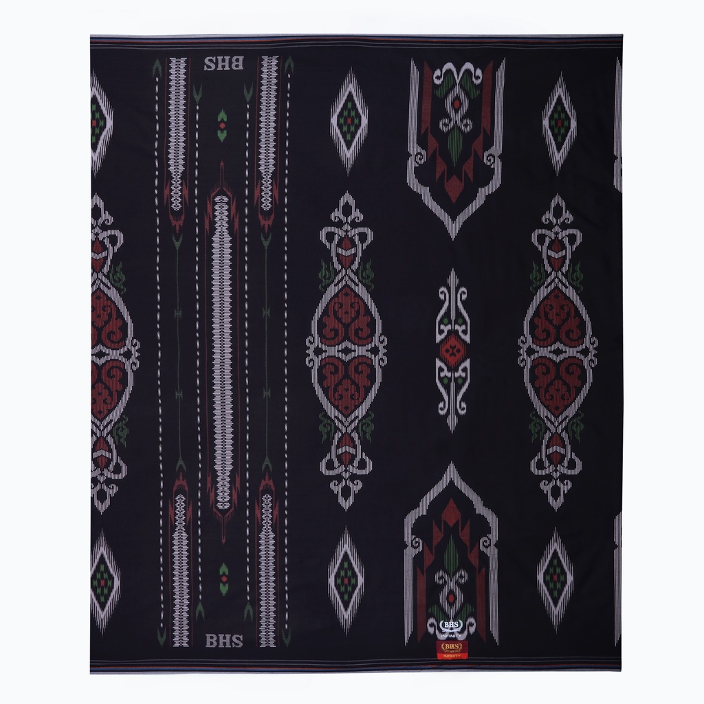 Sarung BHS Infinity Gold Motif PKE Hitam Merah 03 / BHS INFINITY PKE