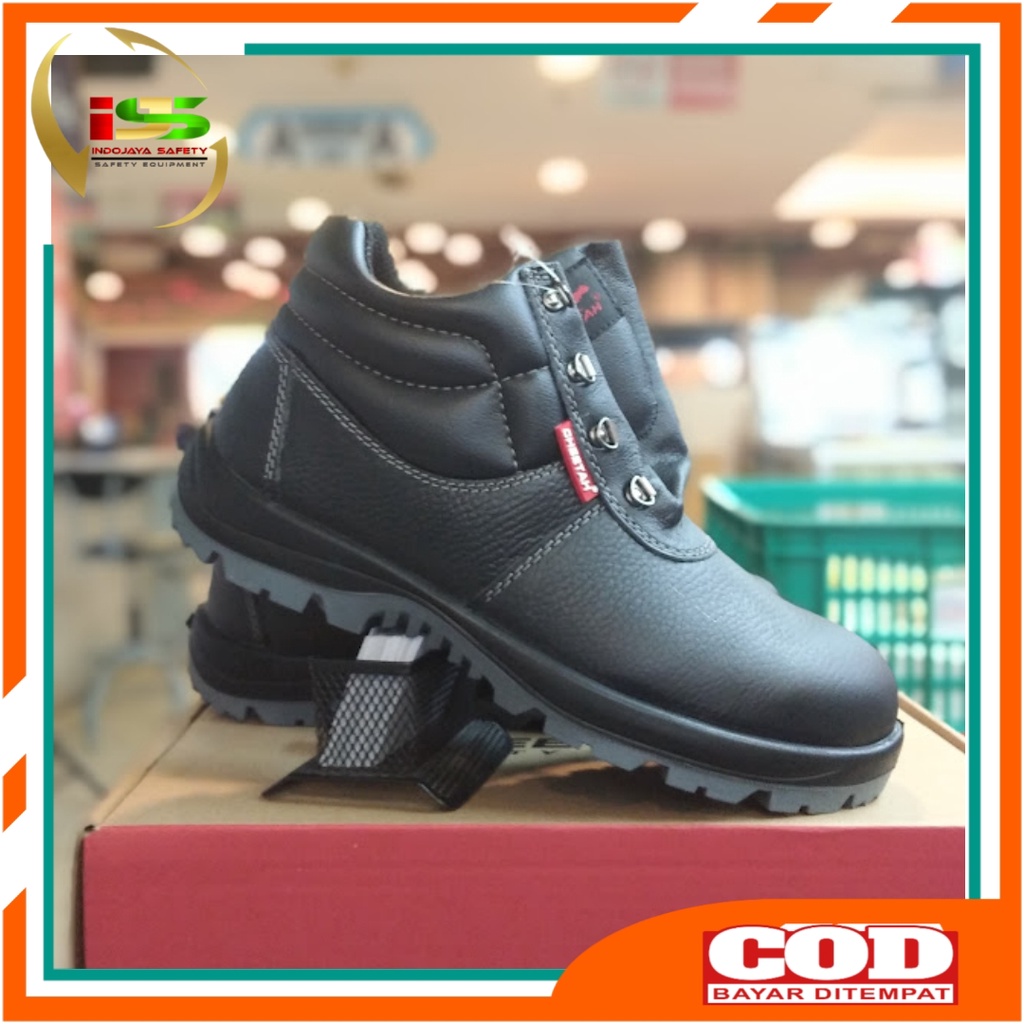Sepatu Safety Cheetah 7106 H - Safety Shoes Cheetah 7106 Hitam