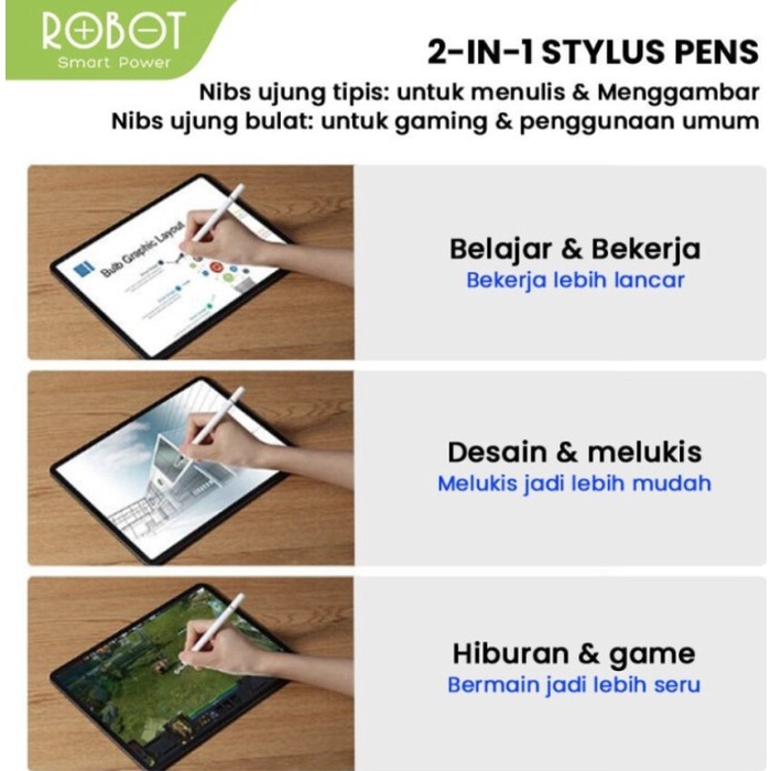 Stylus Pen Robot RSP01 White