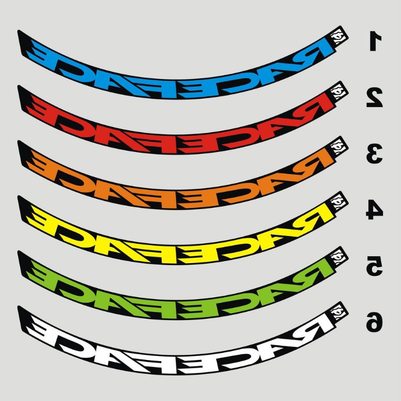 Decal Rim's Raceface Stiker Velg Ukuran 26-27.5 / Decal Stiker Velg Rim Sepeda Racepace - Stiker Vel