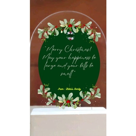 Custom Akrilik - Acrylic hias high quality hadiah wisuda birthday anniversary