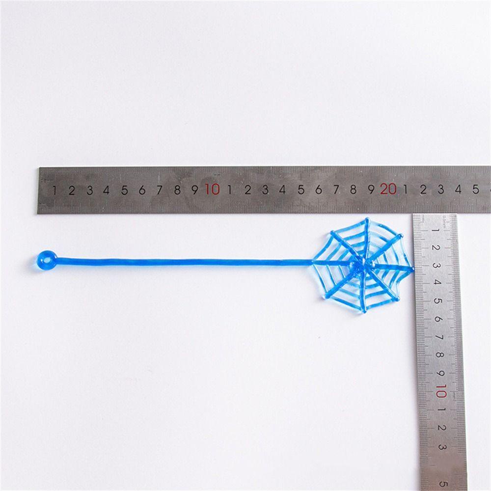 Nickolas1 10pcs Sticky Spider Web Carnival Prizes Novelty Toys Hadiah Ulang Tahun Mainan Anak Pinata Fillers Untuk Anak Elastis Spider Web