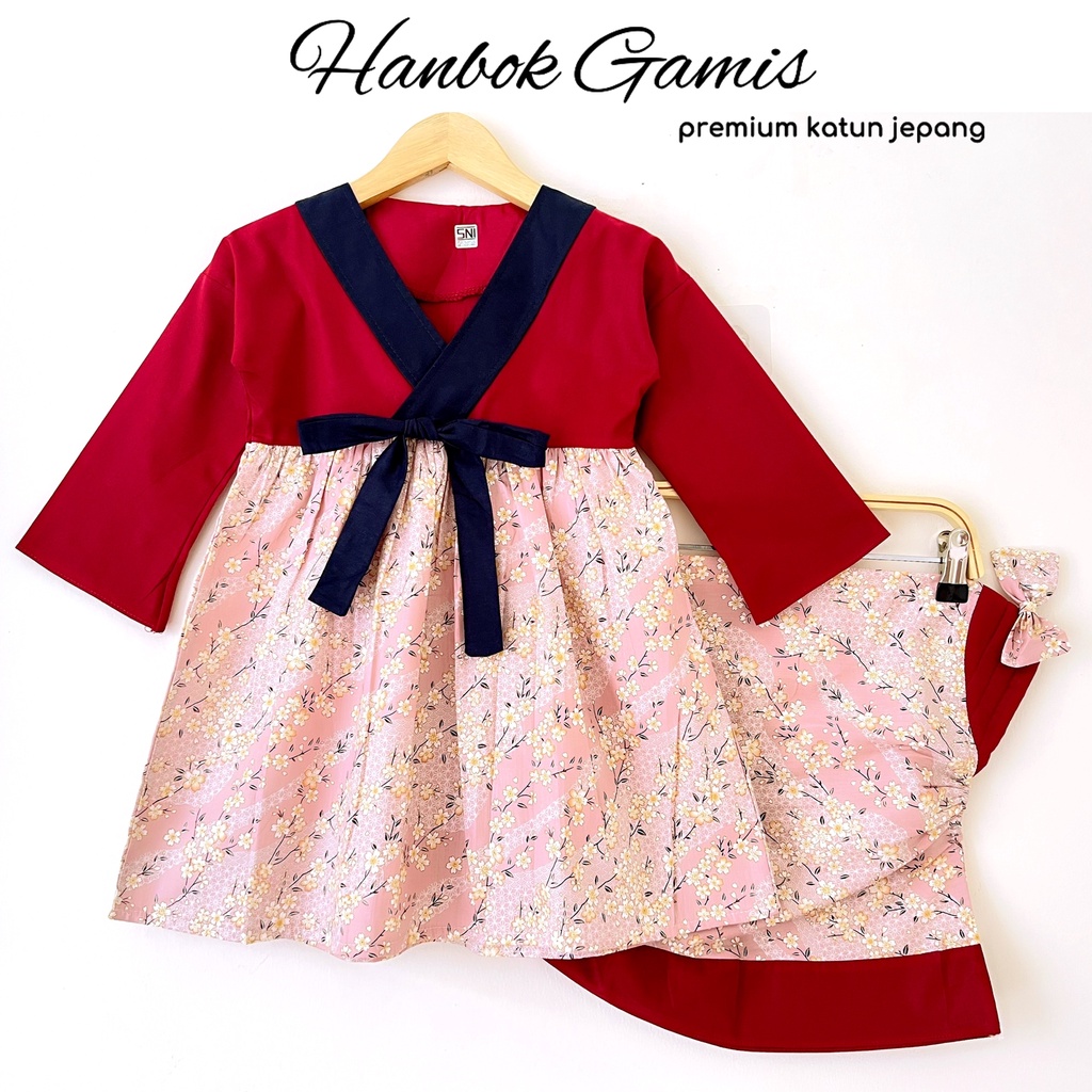 HANBOK GAMIS / ALAYA / MAHIRA B Setelan Gamis Baju Muslim Hijab Lucu Fashion Anak Bayi Perempuan Cewek Terlaris Terbaru