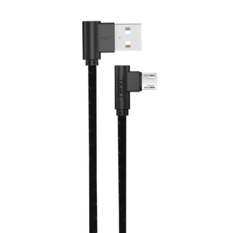 KABEL DATA REXI 90 DERAJAT KE01-C (TYPE C) DAN KE01-M (MICRO ) USB 2.4A Fast Charging CABLE