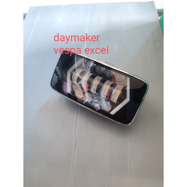 lampu depan vespa excel headlamp daymaker vespa excel