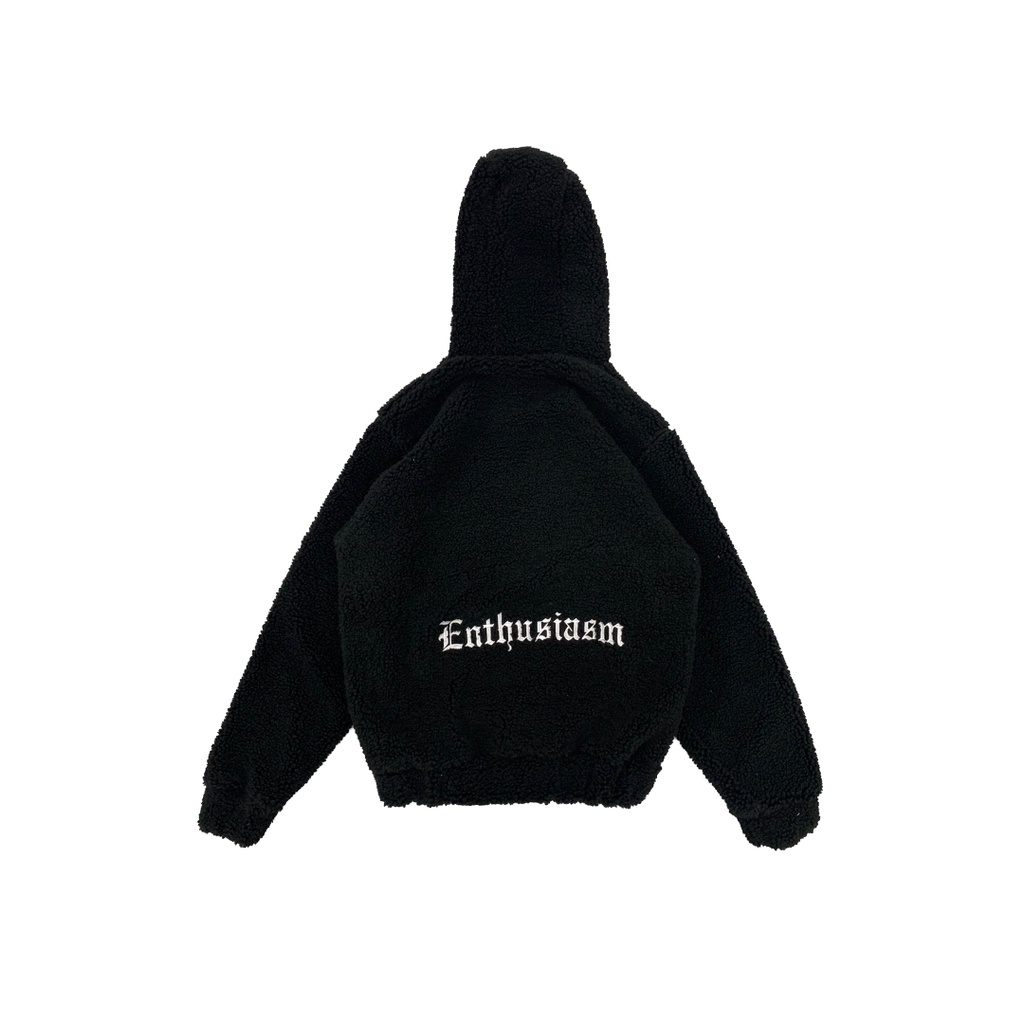 Bitsnbobs76 Sherpa Hoodie Enthusiasm Hobu Black