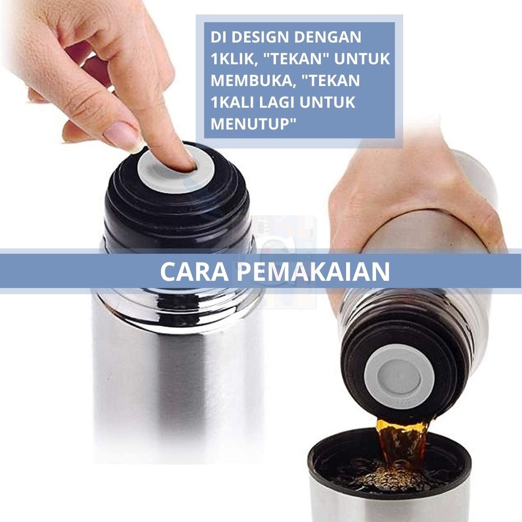 Thermos / Termos Air Panas Stainless Steel Karakter 304