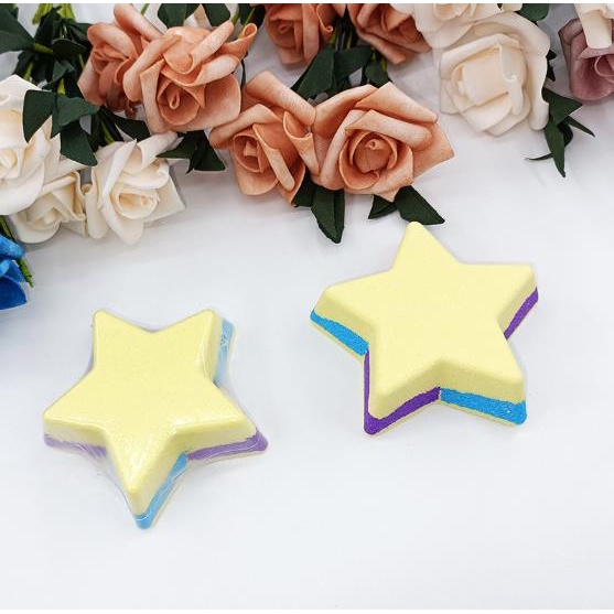 Bath Bomb bintang / bath bomb star Busa wangi  melimpah 70gr dlight beauty