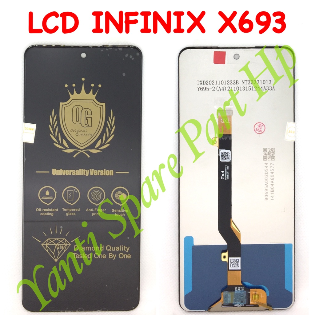 Lcd Touchscreen Infinix Note 10 X693 Original Terlaris New