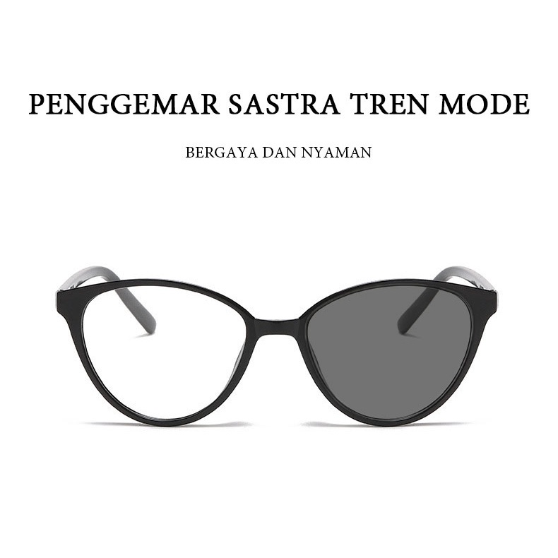 PL-ARPT001  &quot;PROMO&quot;Kacamata Korea Wanita Anti Radiasi Photocromic Wanita Fashion Cat Eye Eyeglasses  AR02