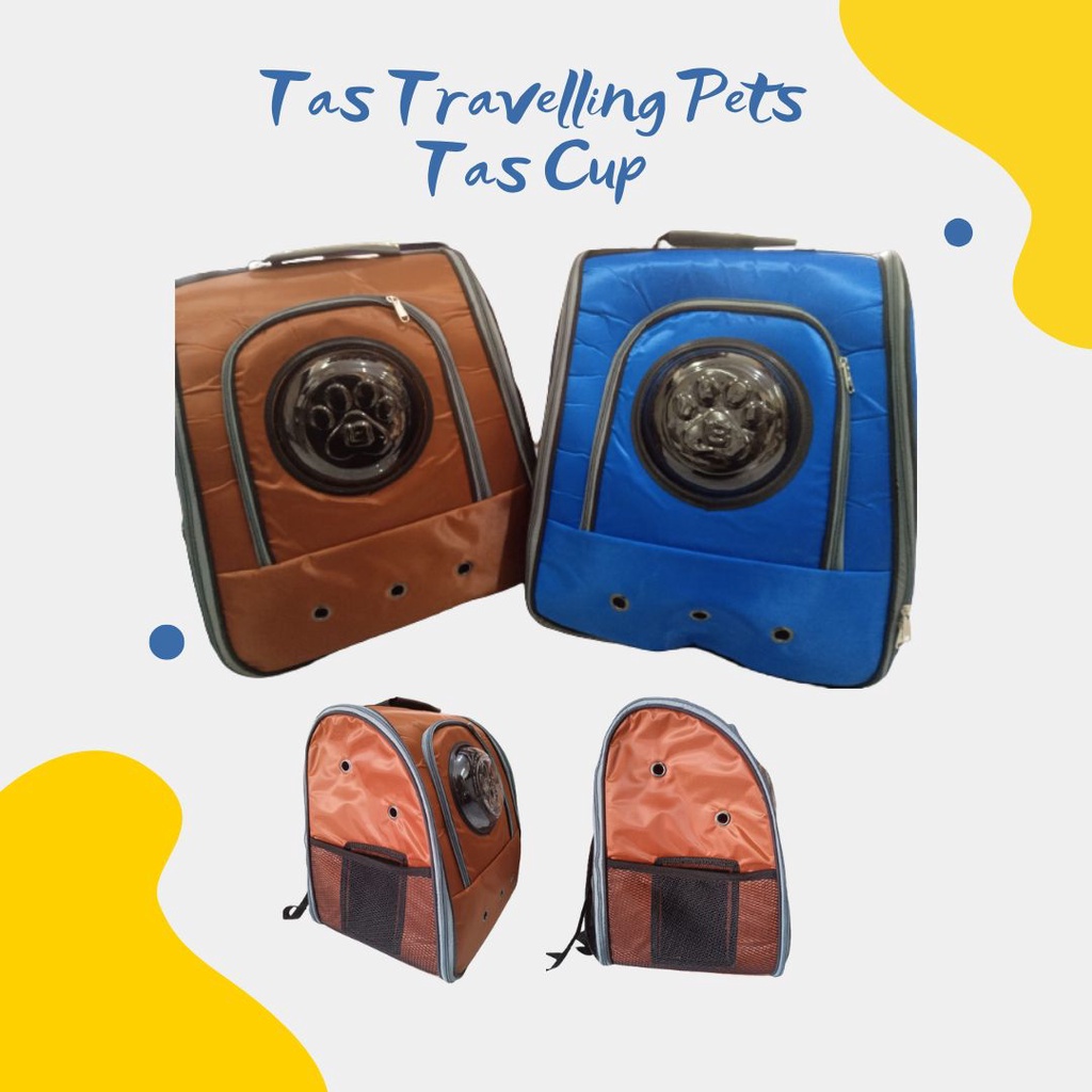 Travelling Pet Bag / Tas Kucing Ransel Cup