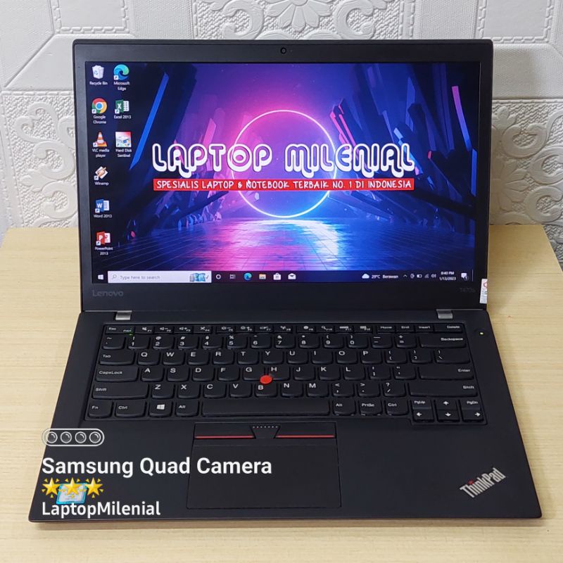 Lenovo ThinkPad T470s Intel Core i7-7600U RAM 8GB SSD 256GB Ori Berkualitas Bergaransi