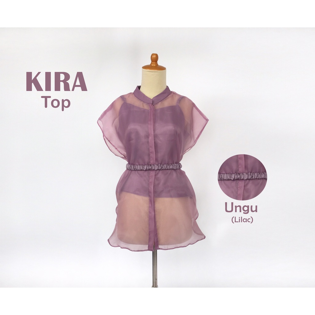 KIRA TOP (ATASAN ORGANZA / HEM ORGANZA / ATASAN HEM)