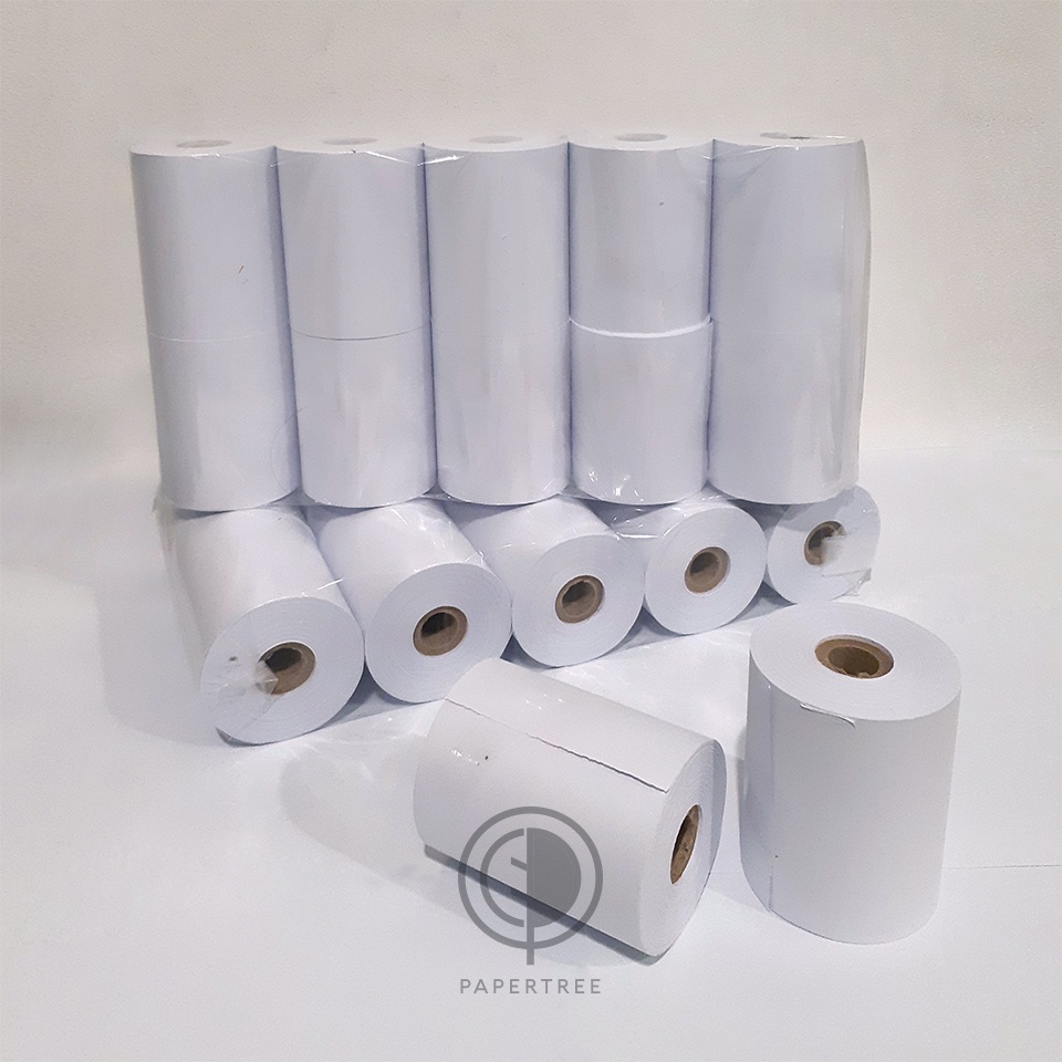 

[PACK/10Rolls] Paper Roll / Kertas Struk Kasir 75x60mm NCR 1 Ply