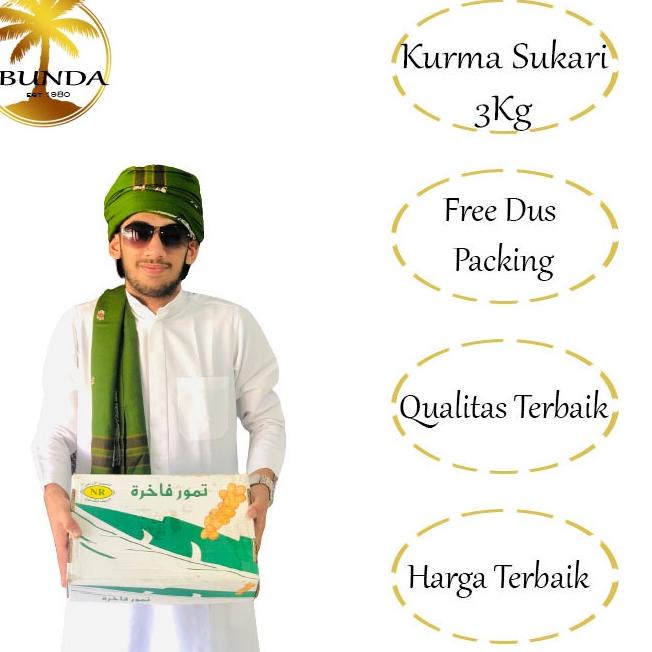 

Star 6.6 Grosir kurma sukkari 3Kg | kurma sukari | Free dus packing dan plastic wrap